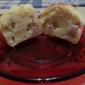 Muffin prosciutto cotto e scamorza